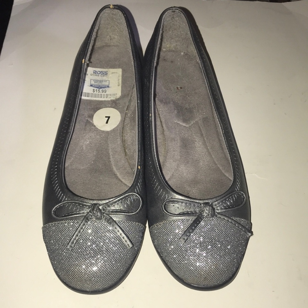 Women’s Glitter Cap-Toe Ballet Flats